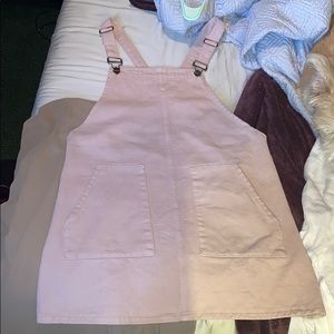 Sadie & sage pastel pink overall dress